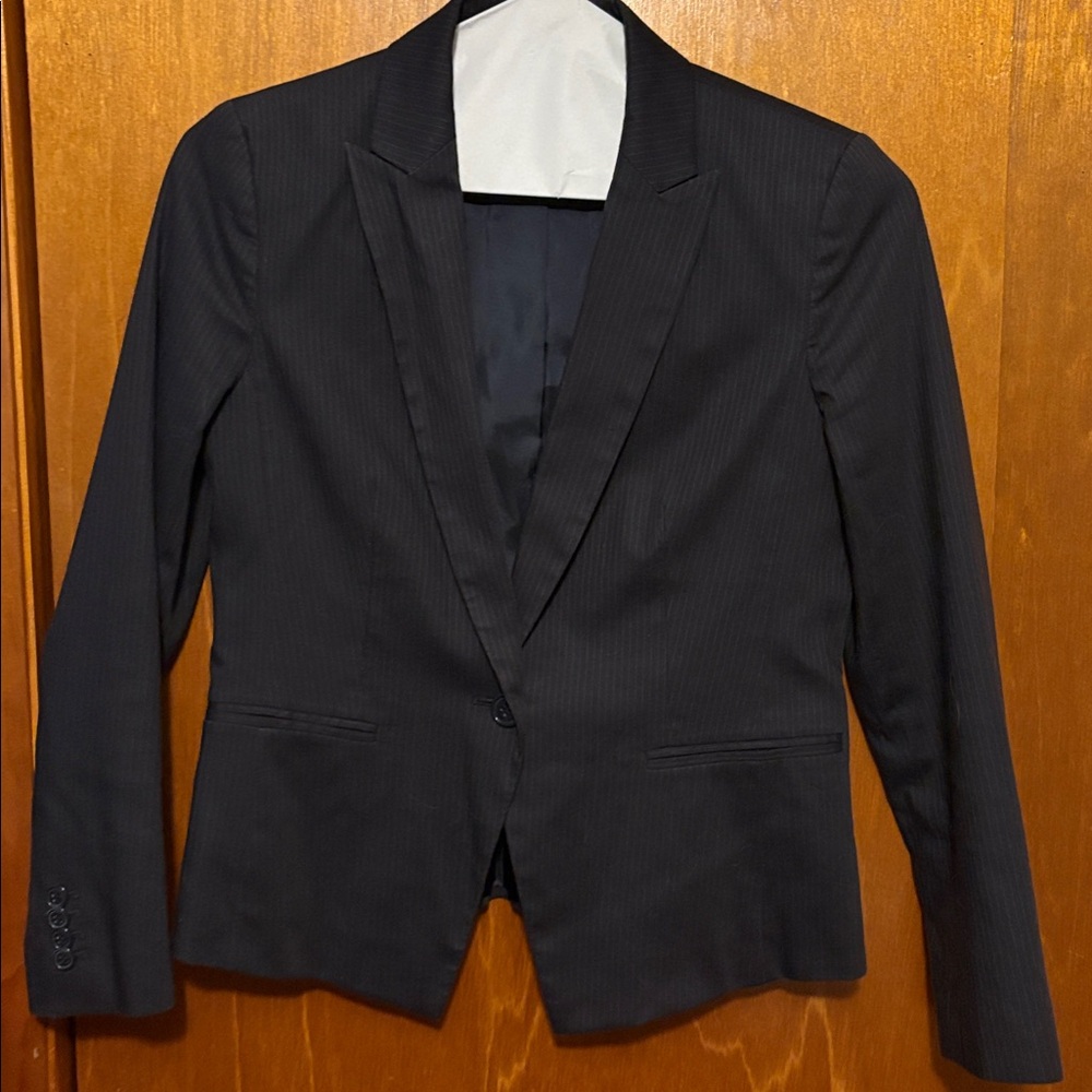 Pinstripe Petite Blazer